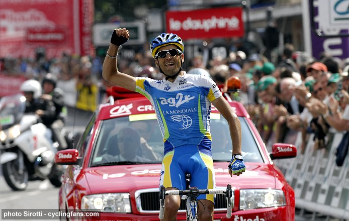 2008 Dauphine Libere: Cyril Dessel (AG2R la Mondiale) wins Stage 4