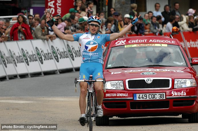 2008 Dauphine Libere:  Yuri Trofimov (Bouygues Telecom) wins Stage 5