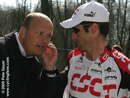 Bjarne Riis and Bobby Julich, 2004 Criterium International