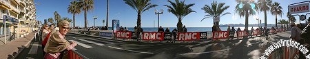 Paris-Nice bike race Cannes finish panorama