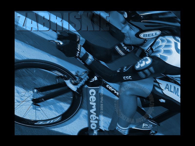 Team CSC Dave Zabriskie Paris-Nice Time Trial Wallpaper