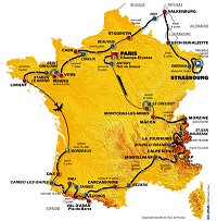 2006 Tour de France map