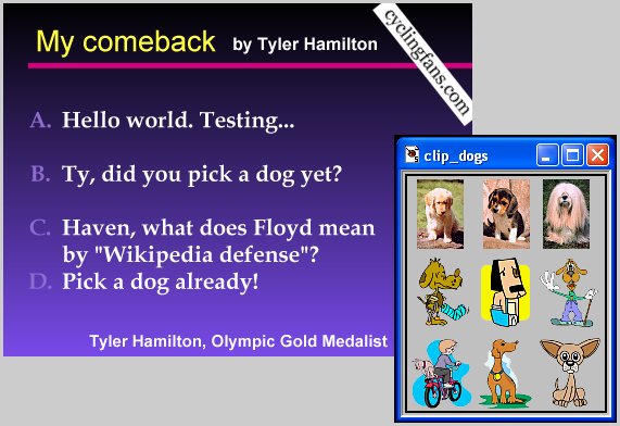 Tyler Hamilton PowerPoint slide 1